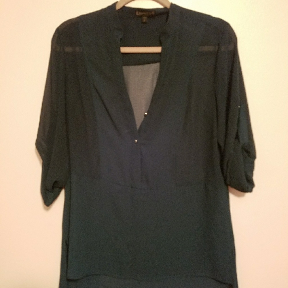 5 for $25 | Express Emerald Tunic
